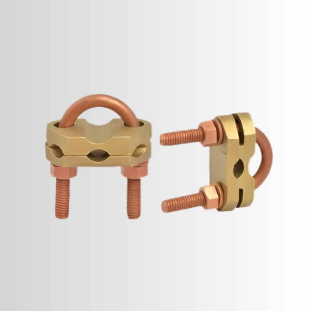 Earth clamp guarantees a secure connection