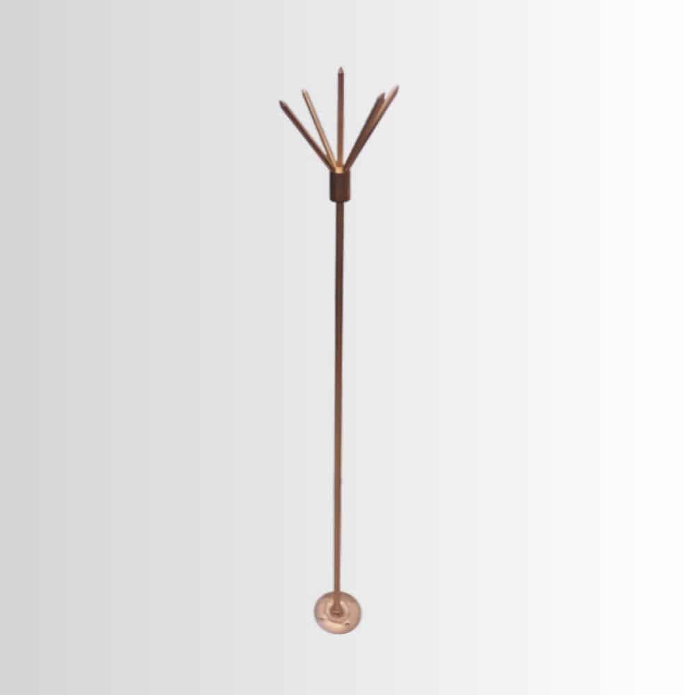 Lightning arrester is located close to the equipment that is to be protected